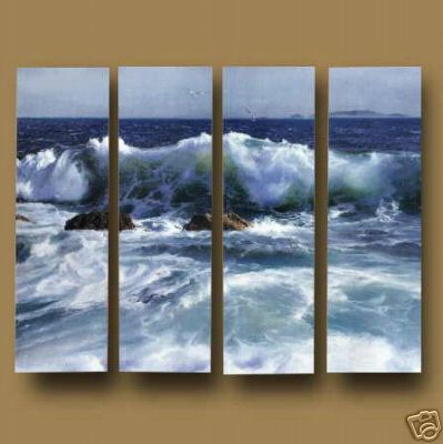 Dafen Oil Painting on canvas ocean wave -set551 Dafen Oil Painting on canvas ocean wave -set551